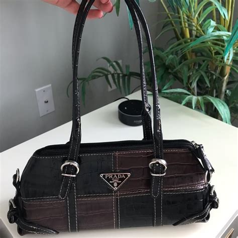 prada pattern bag|authentic vintage prada bag.